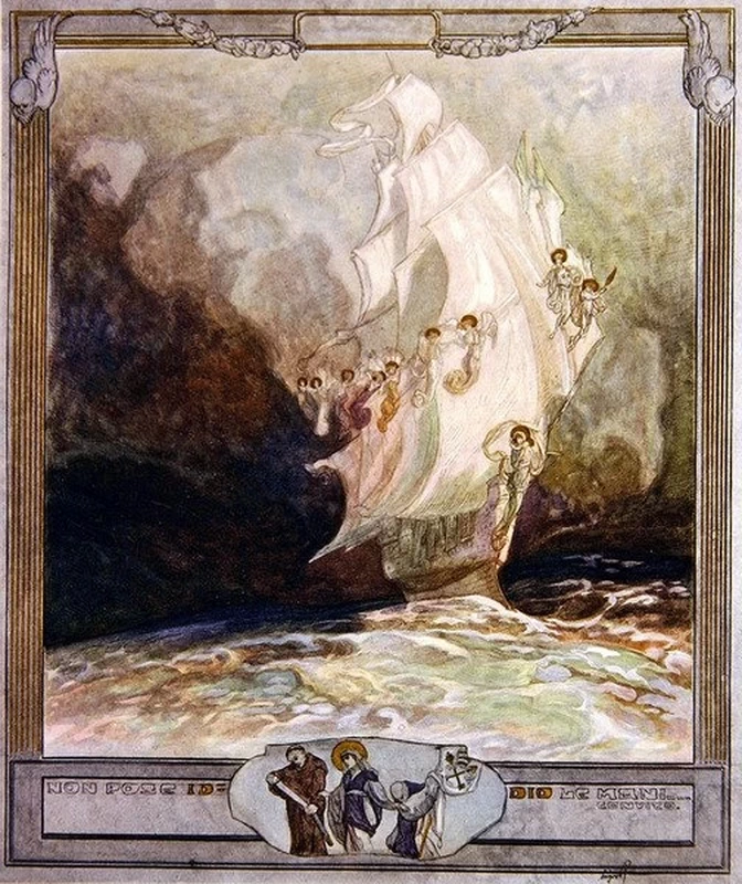 Illustrazione dalla Divina Commedia di Dante, Paradiso, Canto XXVII